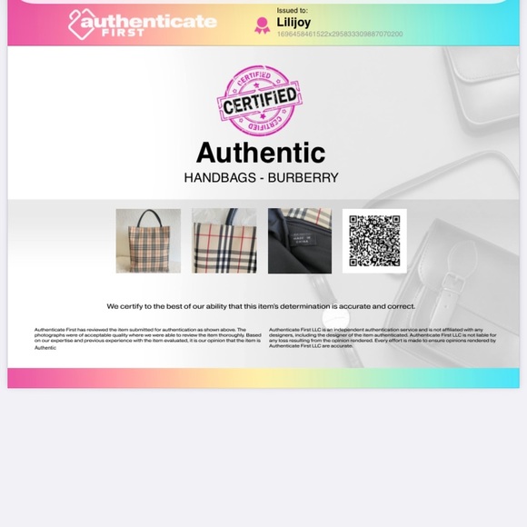 Burberry check tote - Picture 10 of 10